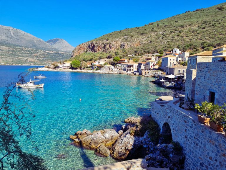 The picturesque harbor of Limeni