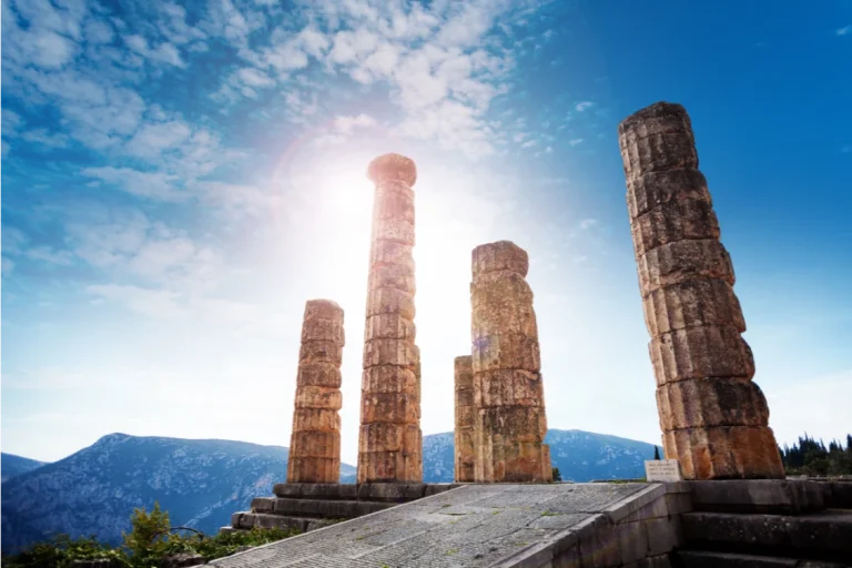 The Temple of Apollo, Delphi, Greece