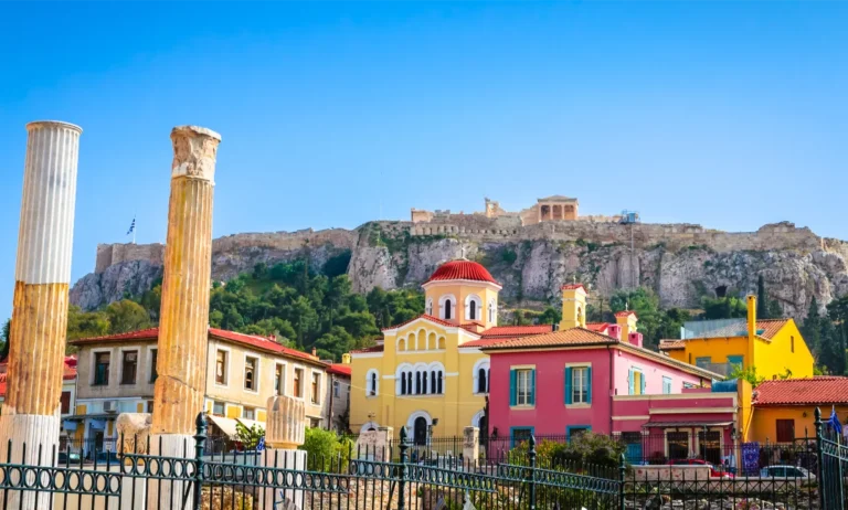 The historic center of Athens