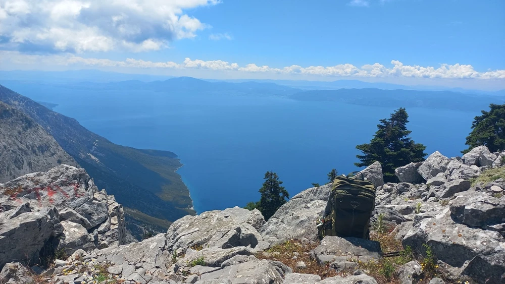 Mountain and sea views in Greece