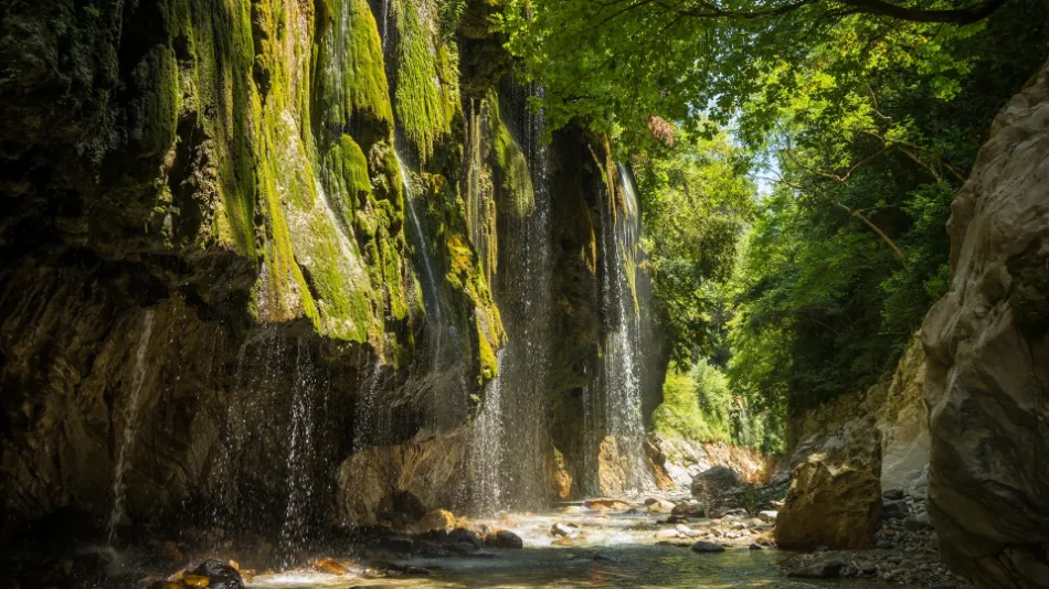 Panta Vrechei Gorge in Evrytania, Central Greece